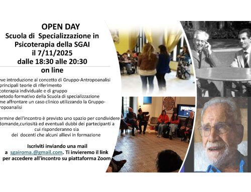 Open Day Scuola di Specializzazione in Psicoterapia- Istituto di Roma